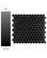Metro Hex Porcelain Mosaic Floor and Wall Tile, Matte Black