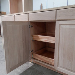 Solid Oak Dovetail Drawer Box - Bathroom Cabinets
