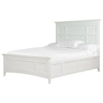 Magnussen Heron Cove Relaxed Traditional Soft White King Panel Bed
