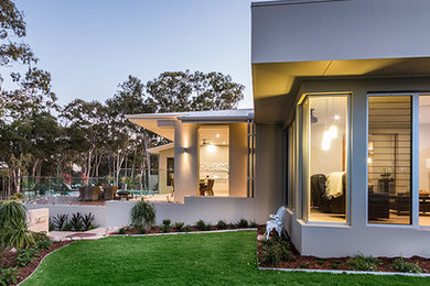 Design ideas for a contemporary home design in Brisbane.