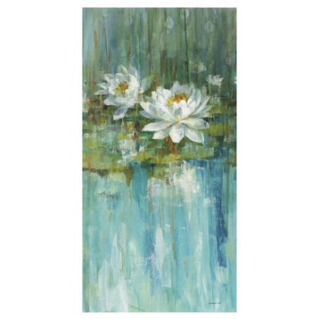 "Water Lily Pond v2 II" Digital Paper Print by Danhui Nai, 14"x26"