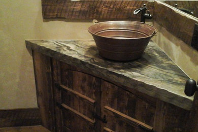 Inspiration for a rustic home design remodel in Other