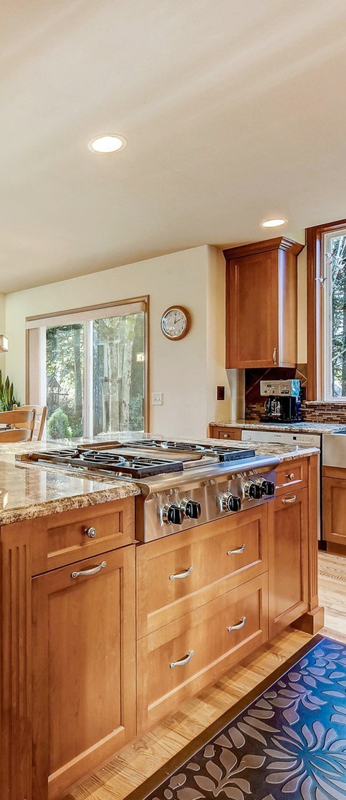 Is it possible to convert a rangetop to a cooktop in a granite island?