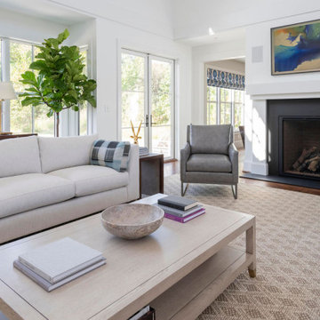 Clean,  modern living room