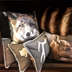 Wolf and Deer Pillows - Decorative Pillows
