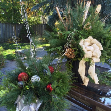 Assorted Outdoor Christmas Arrangements