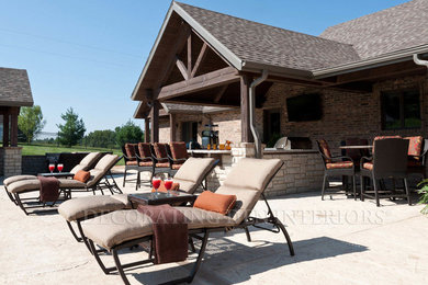 Elegant patio photo in Other