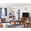 Terrarum Rustic Solid Wood 5 Piece Living Room Set