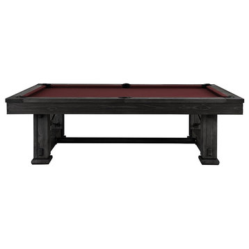 Rio Grande Rustic Billiards Pool Table by Playcraft, Weathered Raven