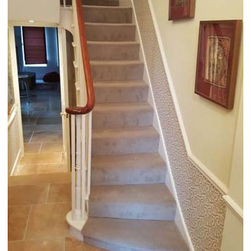 Grey Stairs Carpet Installation