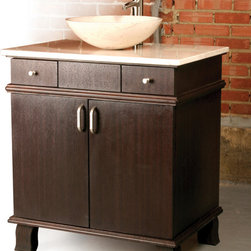 D'Vontz Stand Alone Vanity with Stone Vessel - Products