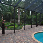 Inside Pool Cages - Contemporary - Landscape - Tampa - by EasyTurf Florida