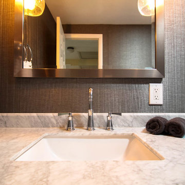 Luxe Transitional Centennial Guest Bath Remodel