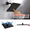 Wall Mount Stainless Steel Shower Kit In Black Color