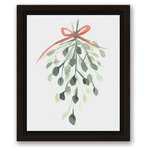 DDCG - Watercolor Mistletoe Canvas Wall Art, Framed, 8"x10" - Spread holiday cheer this Christmas season by transforming your home into a festive wonderland with spirited designs. This Watercolor Mistletoe Canvas Print Wall Art makes decorating for the holidays and cultivating your Christmas style easy. With durable construction and finished backing, our Christmas wall art creates the best Christmas decorations because each piece is printed individually on professional grade tightly woven canvas and built ready to hang. The result is a very merry home your holiday guests will love.