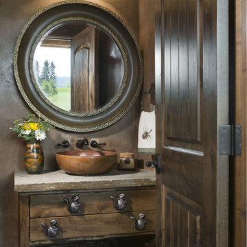 Lodge Style Powder Bath