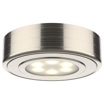 DALS Lighting K4005FR Duo-Puck 3" 2-in-1 3000K LED Surface or - Satin Nickel