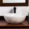 Natural Stone Vessel Bathroom Sink, Isidro Marble