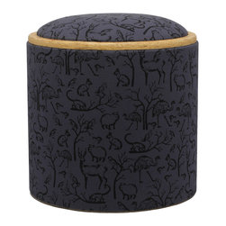 Pomada - Animals Box Ottoman, Purple - Footstools And Ottomans