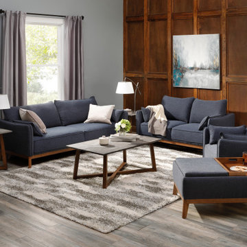 Mid-Century Modern Living Room with the Rhodes Sofa