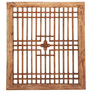 Traditional Antique See-Through Window Panel