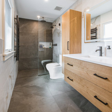 Contemporary bathroom remodel
