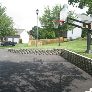 Dan S's Pro Dunk Gold Basketball System on a 30x31 in Mount Airy, MD
