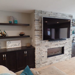 Transitional Midwest Remodel - Display And Wall Shelves 