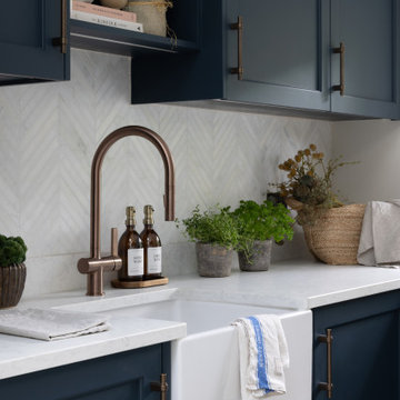 Classic Bespoke Shaker Utility and Laundry Room - Surrey