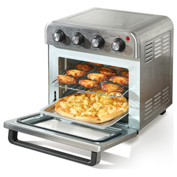 VEVOR Air Fryer Toaster Oven 1700W Stainless Steel Convection Oven, 18 L 7-in-1