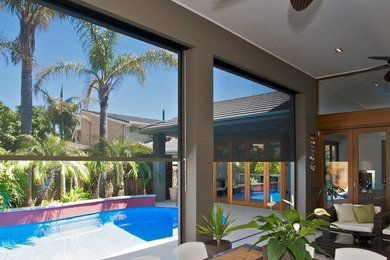 This is an example of a contemporary patio in Central Coast.