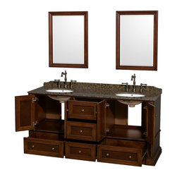 Antique Bathroom Vanities in Cherry Finish - Bathroom Vanities And Sink Consoles