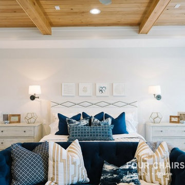 Navy Meets Natural: Bedroom