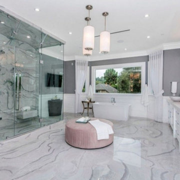 Custom luxury bathroom renovation in Los Angeles County