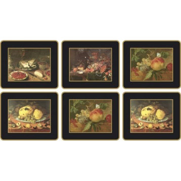 Lady Clare Coasters, 17th Century Still Life, Set of 6, Made in England