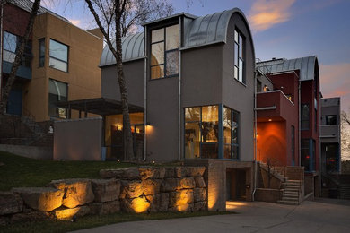 Inspiration for a contemporary exterior in Minneapolis.