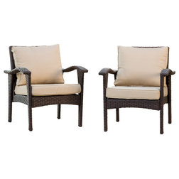 Tropical Outdoor Lounge Chairs by GDFStudio