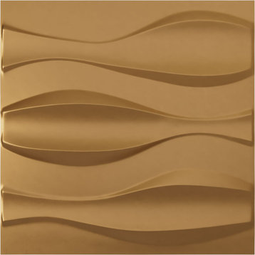 Thompson EnduraWall Decorative 3D Wall Panel, 19.625"Wx19.625"H, Gold