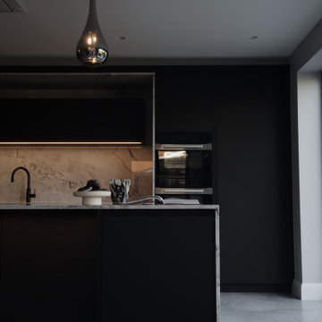 Radlett New Build Black Kitchen
