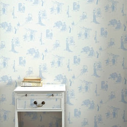 PROMENADE-WEDGEWOOD BLUE - Wallpaper