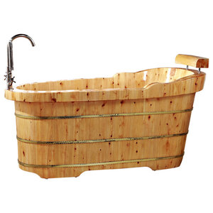 15 Solid Cedar Wood Foot Soaking Barrel Bucket With 15 Solid Cedar Wood Foot Soaking Barrel Bucket With