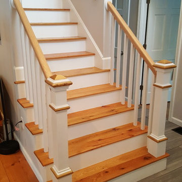 Railings with custom newel posts