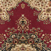 Fiona Traditional Oriental Red Rectangle Area Rug, 6.7' x 9.6'