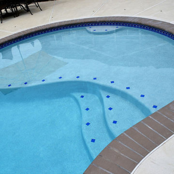 Free Form Custom Pool with Tanning Ledge