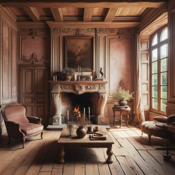 casa di campagna antica sul lago
