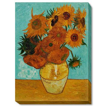 La Pastiche Sunflowers with Gallery Wrap, 34 x 46