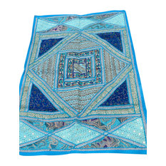 Wall Decor, Gray Steel Blue Wall Hanging Tapestry