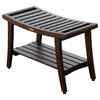 Harmony Eastern Style Shower Bench With LiftAid Arms, 30"x18"