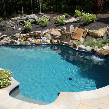 Connecticut Waterfall and Boulder Walls