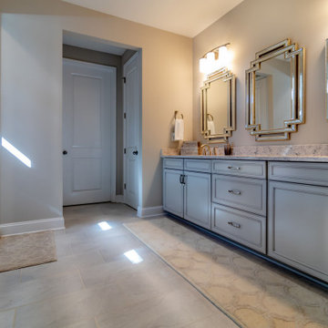 Transitional Home Transformation - Master Bath